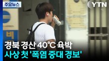 경북 경산 40℃ 육박...사상 첫 '폭염 중대 경보' / YTN