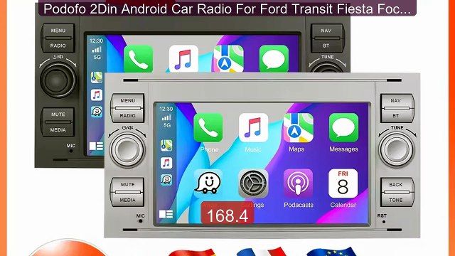 Podofo 2Din Android Car Radio For Ford Transit Fiesta Focus Galaxy ... Top Rated 2026 | Buy Now!