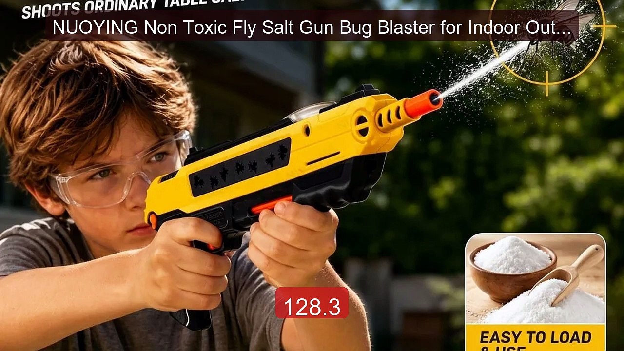 NUOYING Non Toxic Fly Salt Gun Bug Blaster for Indoor Outdo... -- Top Pick 2026 | Unbeatable Price!