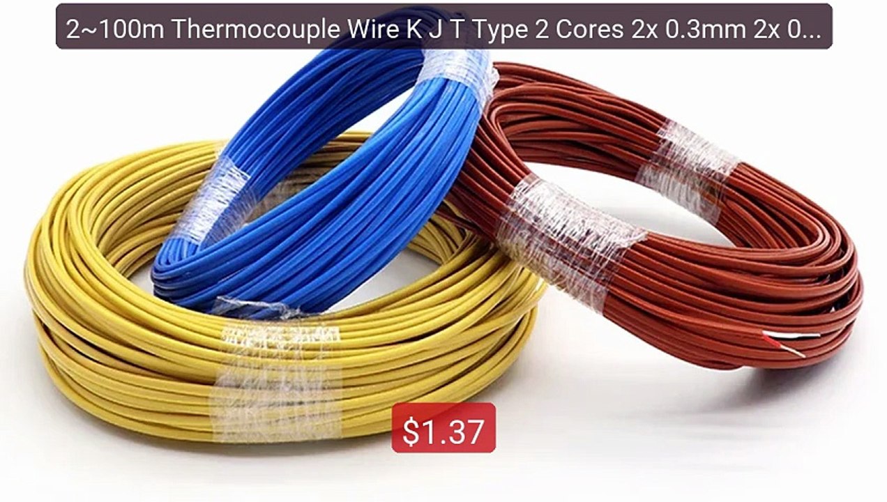 2~100m Thermocouple Wire K J T Type 2 Cores 2x 0.3mm 2x 0.5mm ... -- Hot Deal 2026 | Limited Offer!