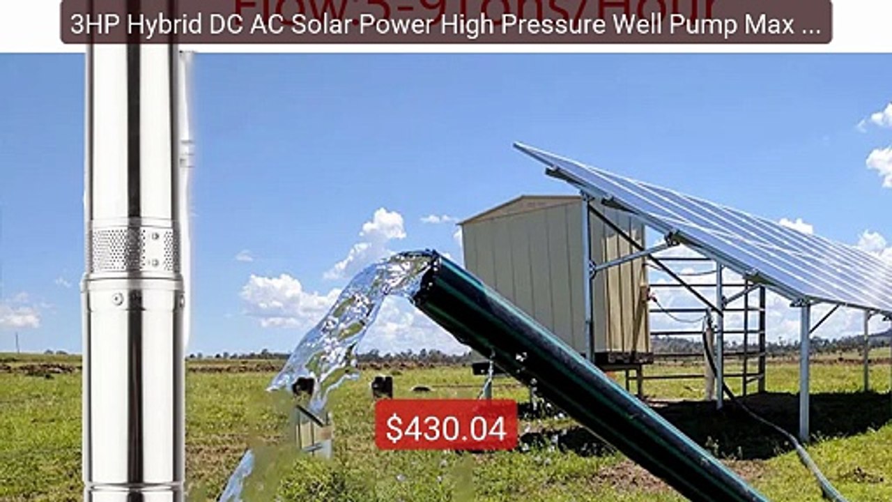 3HP Hybrid DC AC Solar Power High Pressure Well Pump Max Head ... -- Hot Deal 2026 | Limited Offer!