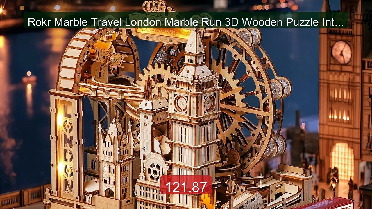 Rokr Marble Travel London Marble Run 3D Wooden Puzzle Inter... -- Top Pick 2026 | Unbeatable Price!