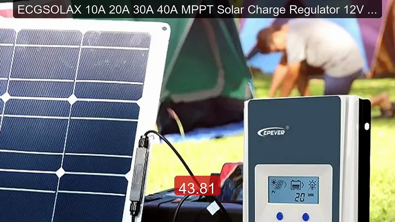 ECGSOLAX 10A 20A 30A 40A MPPT Solar Charge Regulator 12V 24V A... -- Hot Deal 2026 | Limited Offer!