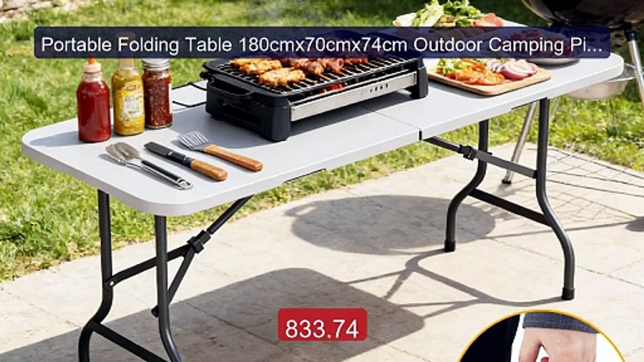 Portable Folding Table 180cmx70cmx74cm Outdoor Camping Picn... -- Top Pick 2026 | Unbeatable Price!