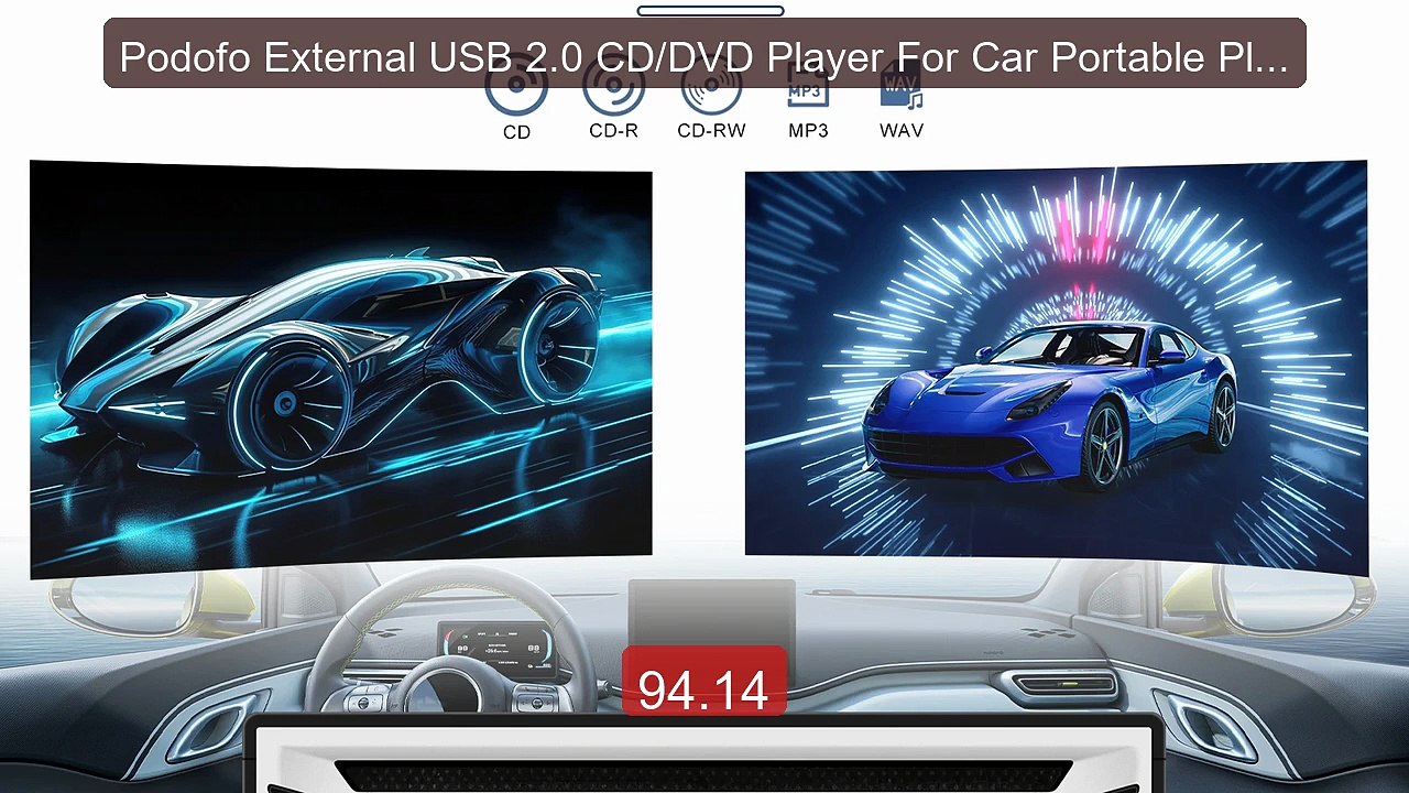 Podofo External USB 2.0 CD/DVD Player For Car Portable Plugs I... -- Hot Deal 2026 | Limited Offer!