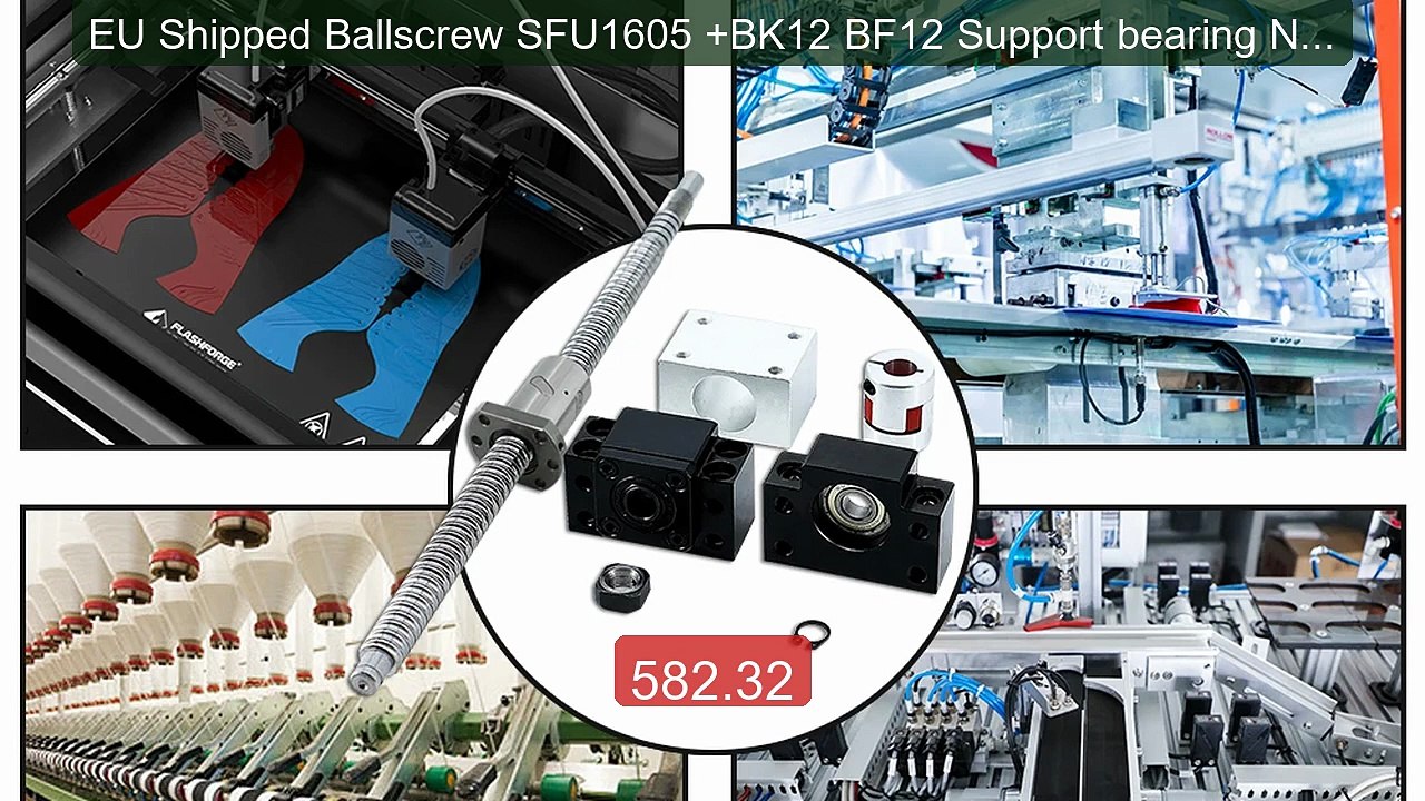 EU Shipped Ballscrew SFU1605 +BK12 BF12 Support bearing Nut Ho... -- Hot Deal 2026 | Limited Offer!