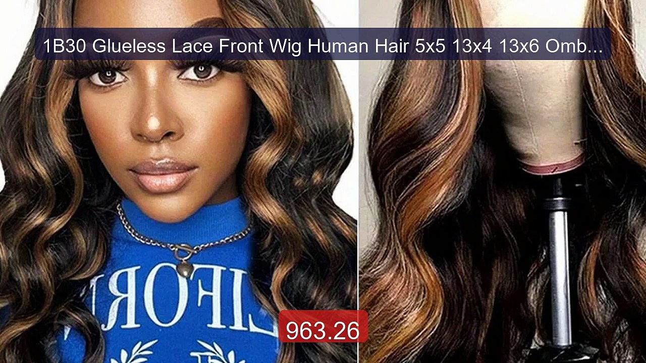 1B30 Glueless Lace Front Wig Human Hair 5x5 13x4 13x6 Ombre B... -- Amazing Value 2026 | Must Have!