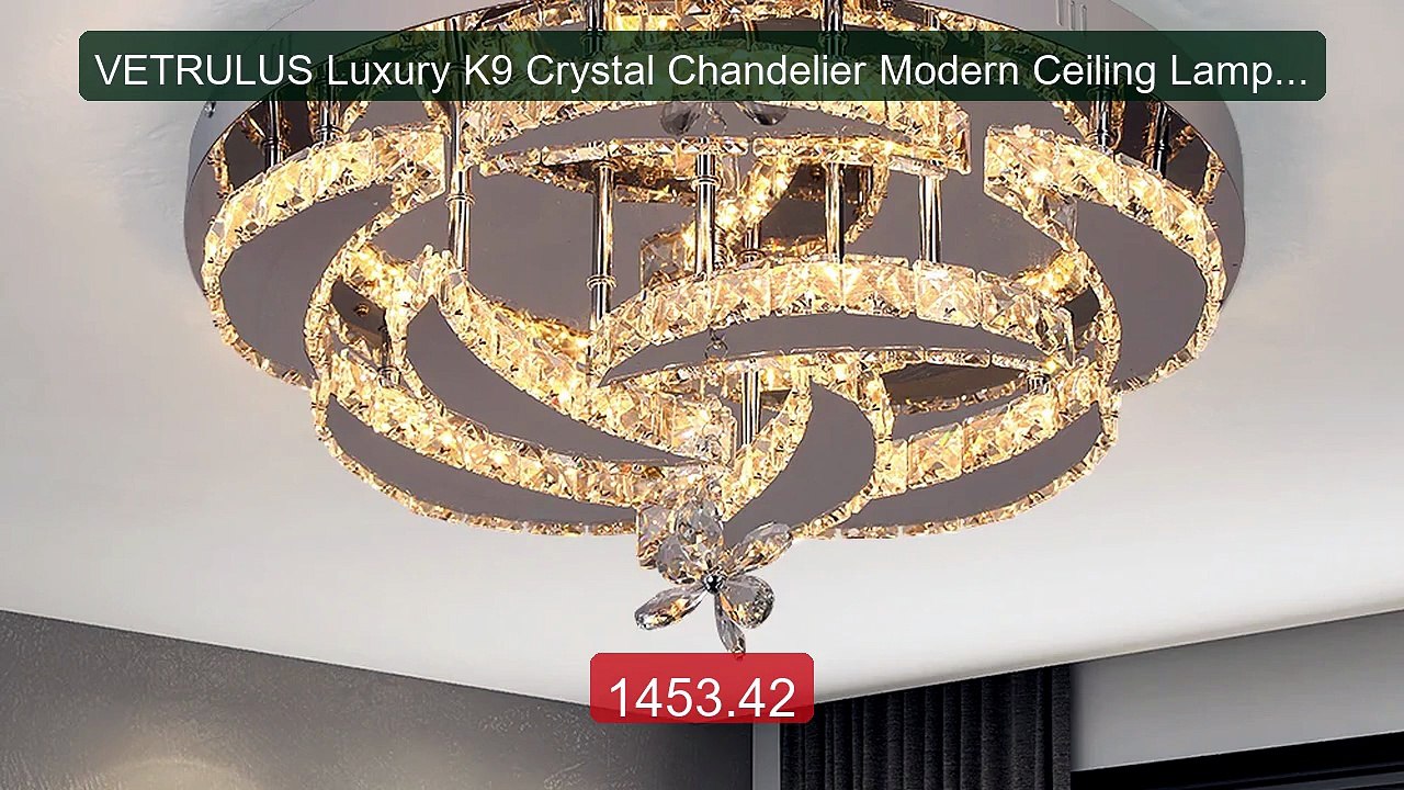 VETRULUS Luxury K9 Crystal Chandelier Modern Ceiling Lamp Led ... -- Hot Deal 2026 | Limited Offer!