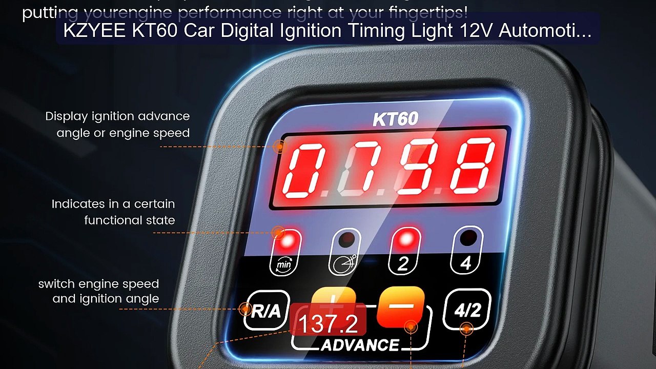 KZYEE KT60 Car Digital Ignition Timing Light 12V Automotive Strobe ... -- Top Rated 2026 | Buy Now!