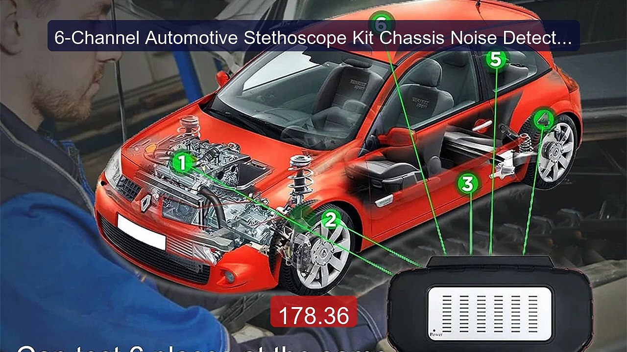 6-Channel Automotive Stethoscope Kit Chassis Noise Detector wi... -- Hot Deal 2026 | Limited Offer!