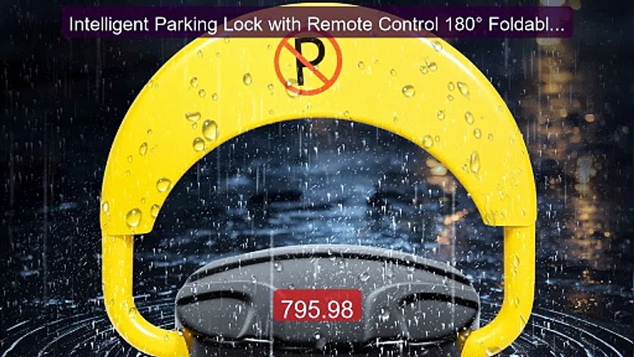 Intelligent Parking Lock with Remote Control 180° Foldable Bar... -- Best Buy 2026 | Great Quality!