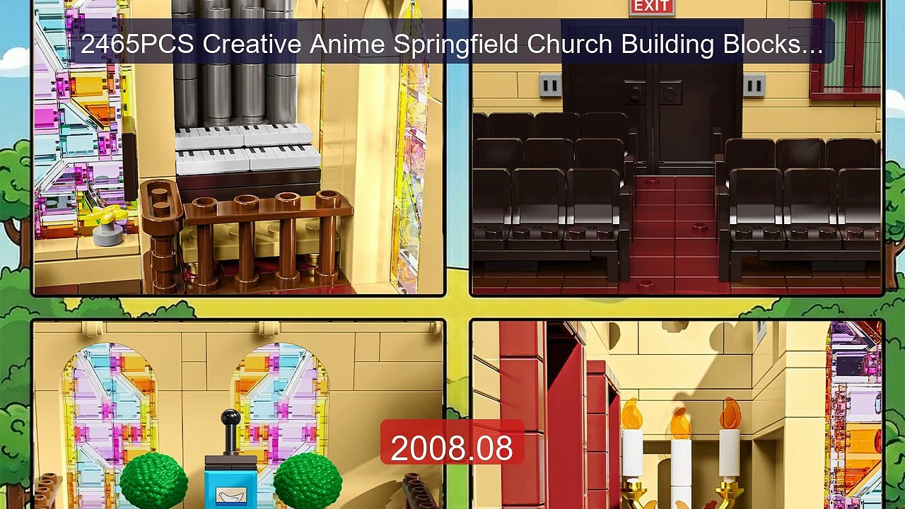 2465PCS Creative Anime Springfield Church Building Blocks City... -- Hot Deal 2026 | Limited Offer!