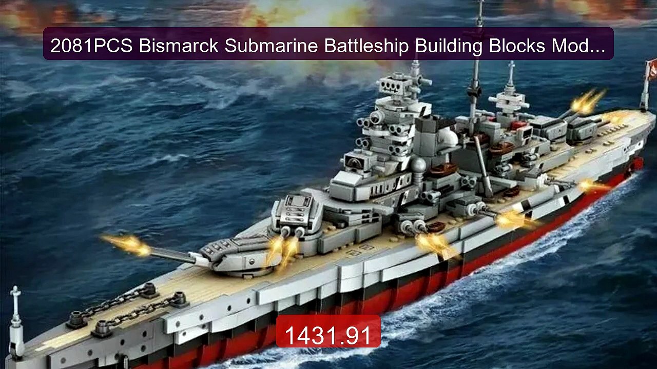 2081PCS Bismarck Submarine Battleship Building Blocks Model S... -- Amazing Value 2026 | Must Have!