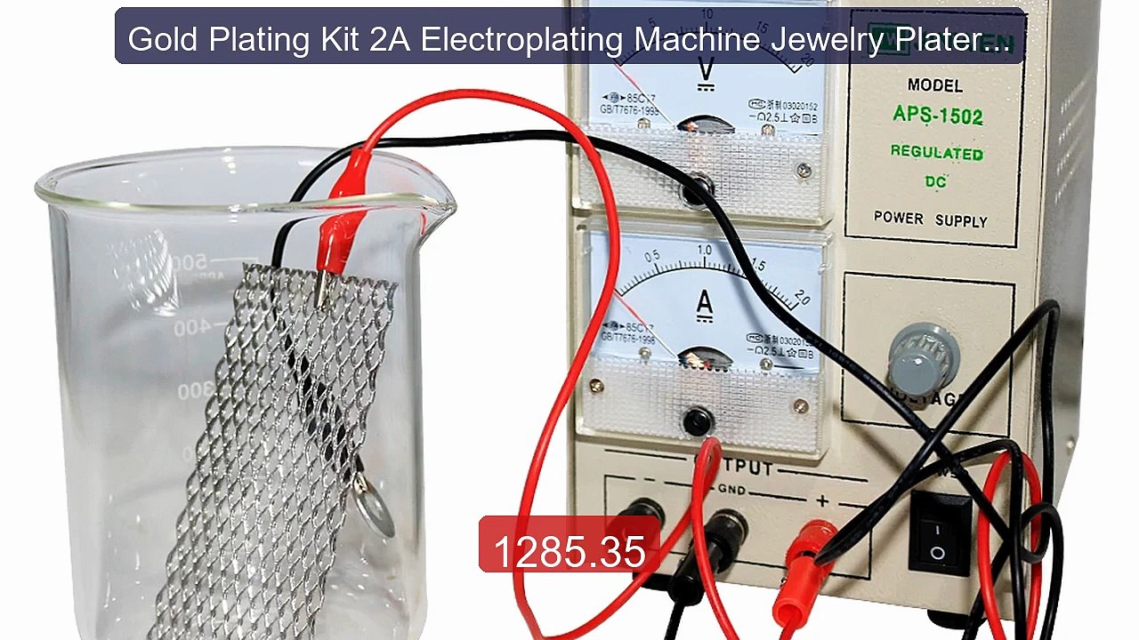 Gold Plating Kit 2A Electroplating Machine Jewe...
