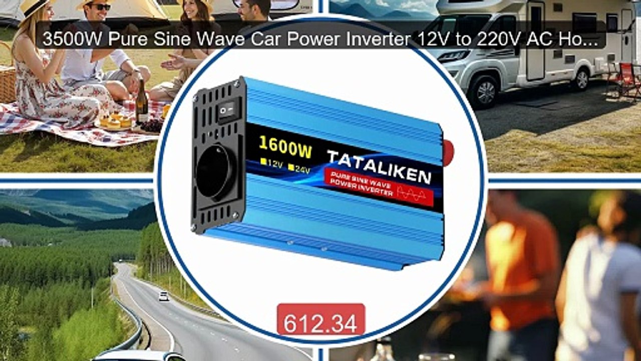 3500W Pure Sine Wave Car Power Inverter 12V to 220V AC Home Backup ... -- Top Rated 2026 | Buy Now!