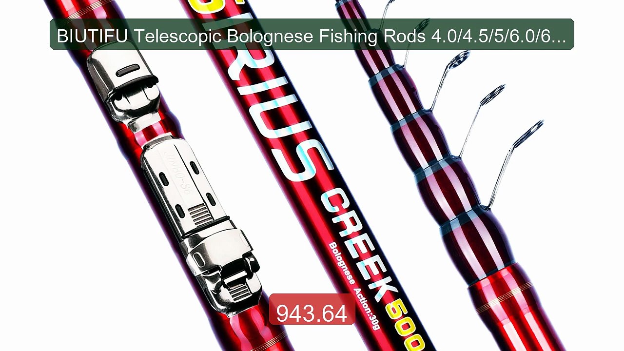 BIUTIFU Telescopic Bolognese Fishing Rods 4.0/4.5/5/6.0/6.5m T... -- Hot Deal 2026 | Limited Offer!