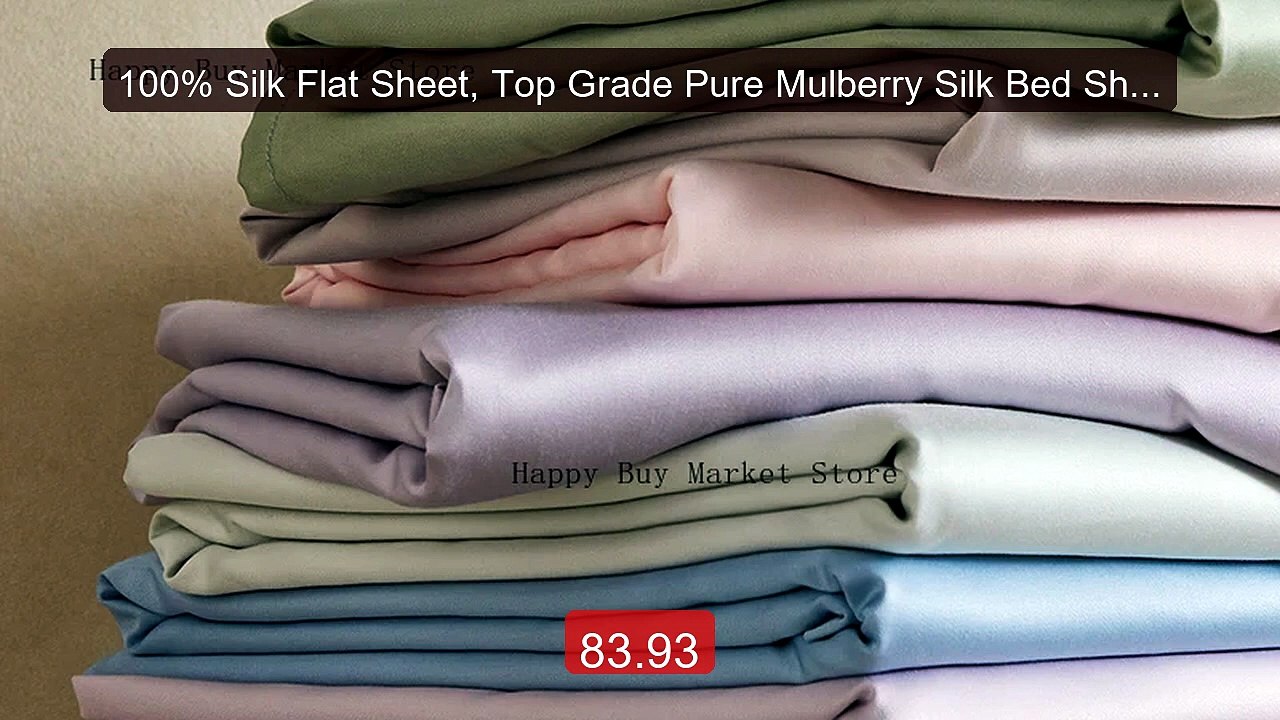 100% Silk Flat Sheet, Top Grade Pure Mulberry Silk Bed Sheet U... -- Best Buy 2026 | Great Quality!