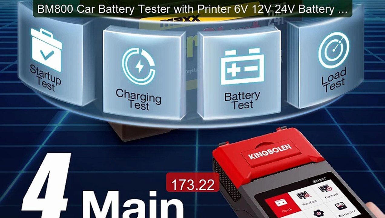 BM800 Car Battery Tester with Printer 6V 12V 24V Battery Analyzer ... -- Best Deal 2026 | Shop Now!