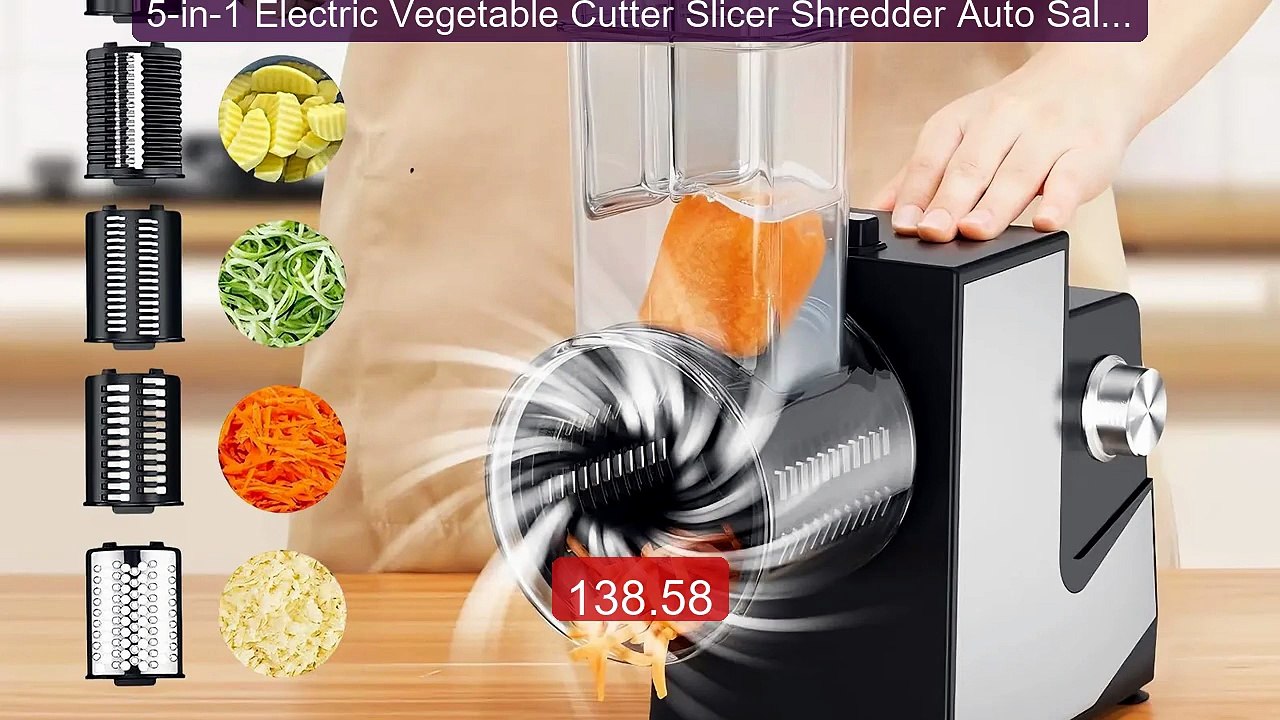 5-in-1 Electric Vegetable Cutter Slicer Shredder Auto Salad Sh... -- Hot Deal 2026 | Limited Offer!