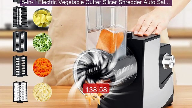 5-in-1 Electric Vegetable Cutter Slicer Shredder Auto Salad Sh... Hot Deal 2026 | Limited Offer!