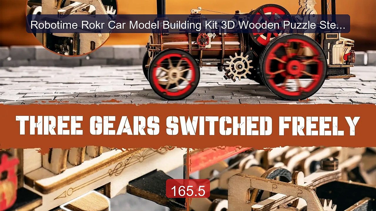 Robotime Rokr Car Model Building Kit 3D Wooden Puzzle Steam Kit 1:... -- Best Deal 2026 | Shop Now!