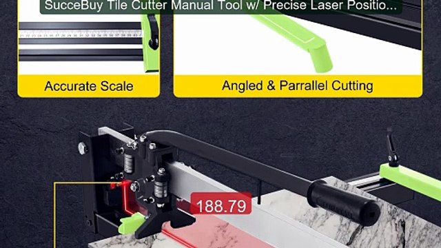 SucceBuy Tile Cutter Manual Tool w/ Precise Laser Positioning ... Hot Deal 2026 | Limited Offer!