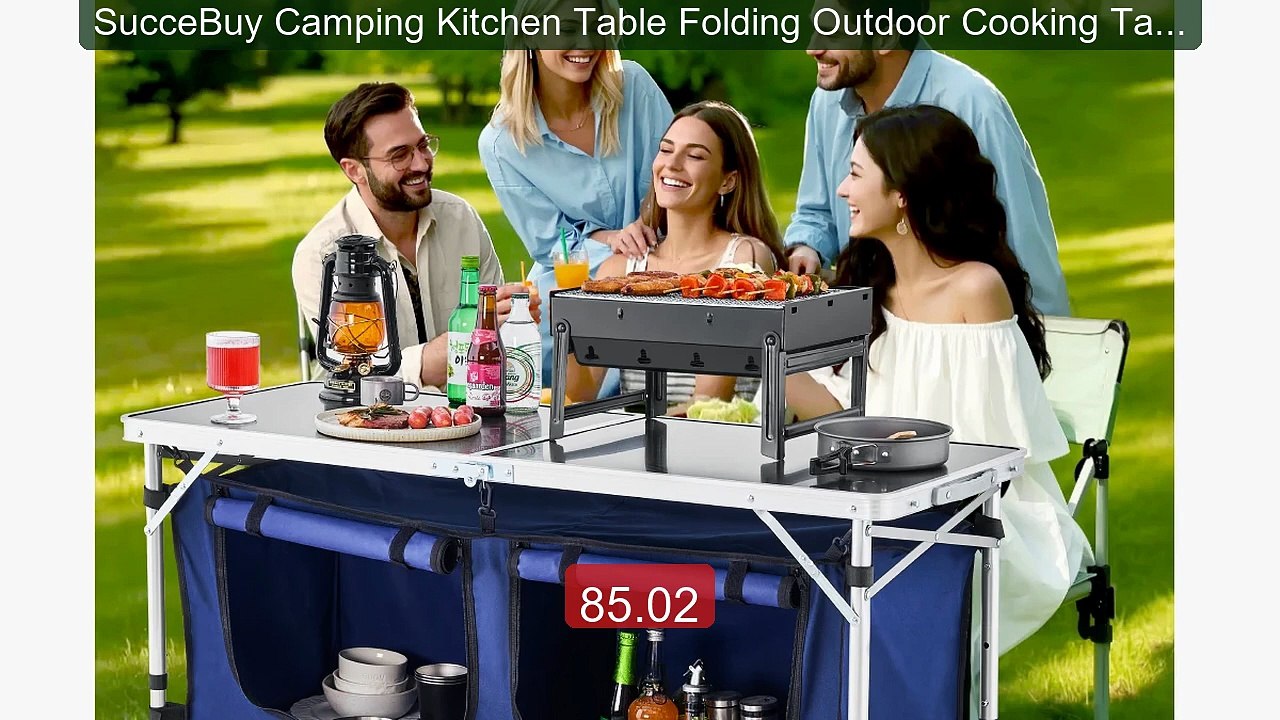 SucceBuy Camping Kitchen Table Folding Outdoor Cooking Table Alumin... -- Top Rated 2026 | Buy Now!