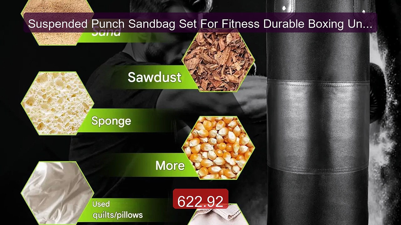 Suspended Punch Sandbag Set For Fitness Durable Boxing Unfilled He... -- Best Deal 2026 | Shop Now!