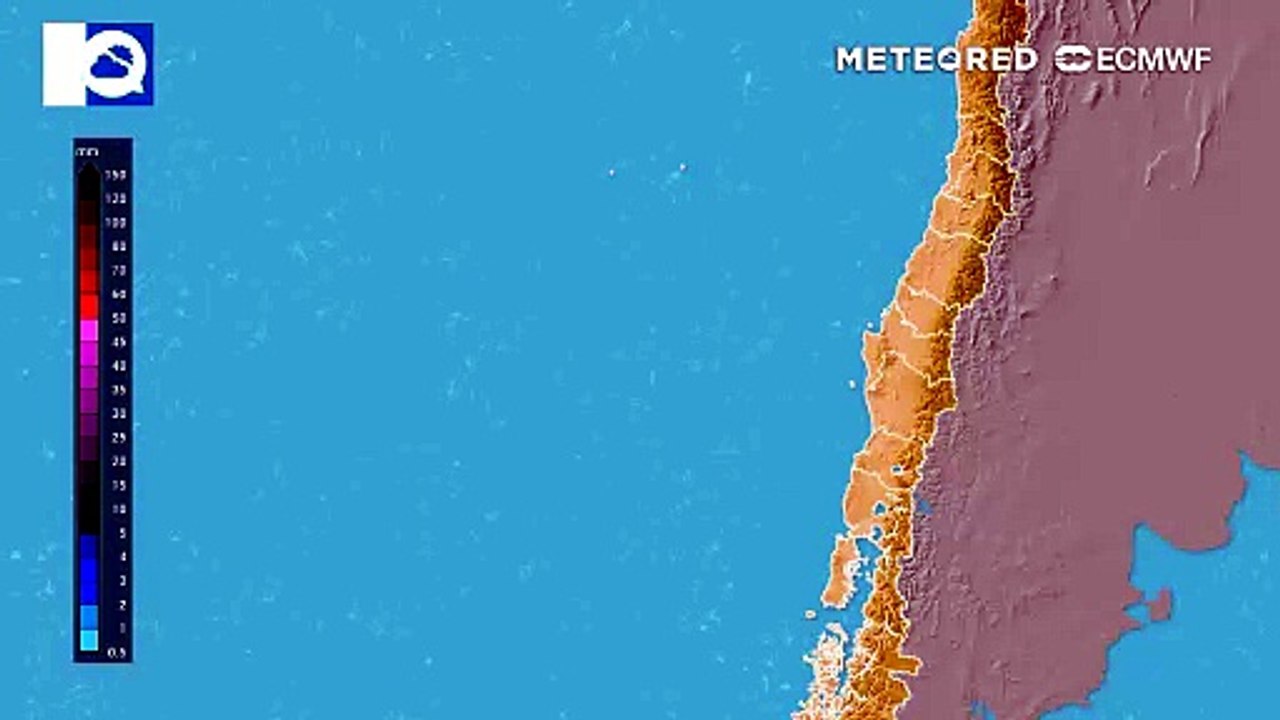 Pronóstico de precipitación acumulada: Domingo 12 de julio