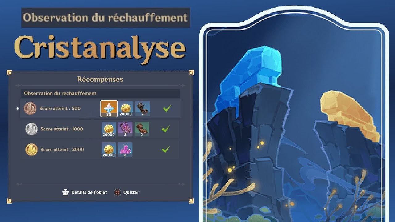 Cristanalyse - Observation de réchauffement (event) | Genshin Impact FR