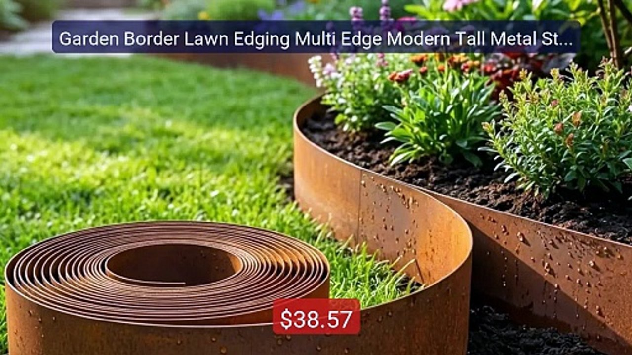 Garden Border Lawn Edging Multi Edge Modern Tall Metal Steel ... -- Amazing Value 2026 | Must Have!