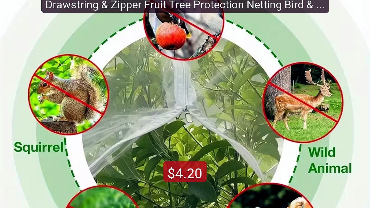 Drawstring & Zipper Fruit Tree Protection Netting Bird & Insect Pr... -- Best Deal 2026 | Shop Now!