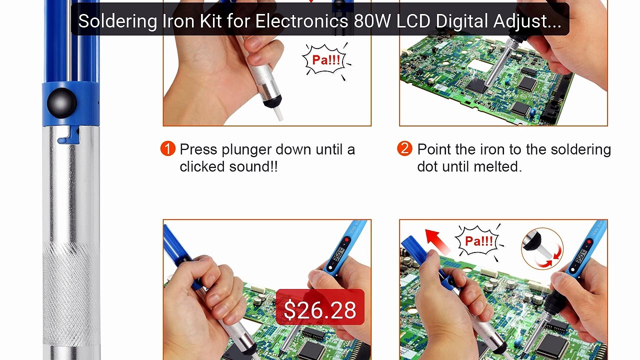 Soldering Iron Kit for Electronics 80W LCD Digital Adjustable Temp... -- Best Deal 2026 | Shop Now!