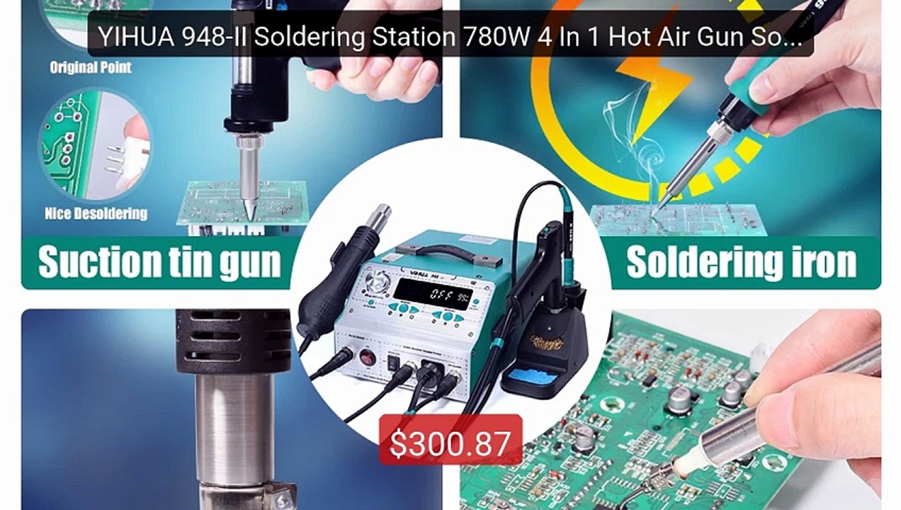 YIHUA 948-II Soldering Station 780W 4 In 1 Hot Air Gun Soldering I... -- Best Deal 2026 | Shop Now!