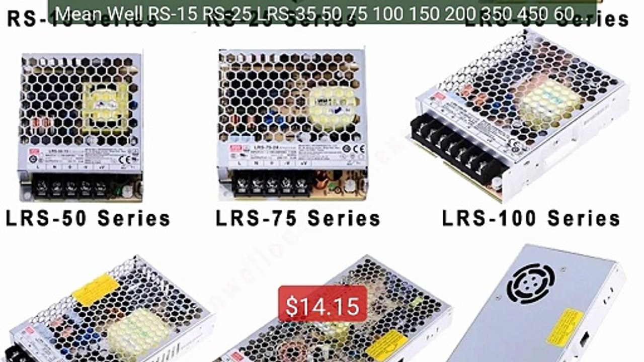 Mean Well RS-15 RS-25 LRS-35 50 75 100 150 200 350 450 600W... -- Top Pick 2026 | Unbeatable Price!