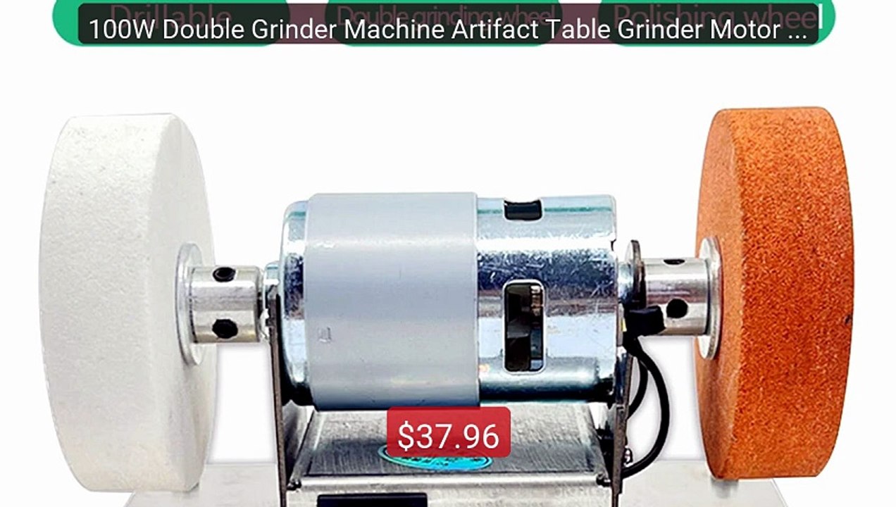 100W Double Grinder Machine Artifact Table Grinder Motor Micro Coa... -- Best Deal 2026 | Shop Now!