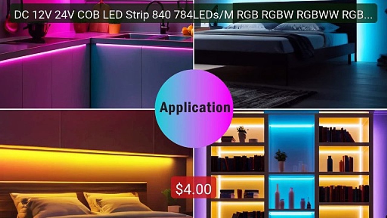 DC 12V 24V COB LED Strip 840 784LEDs/M RGB RGBW RGBWW RGBCCT H... -- Hot Deal 2026 | Limited Offer!
