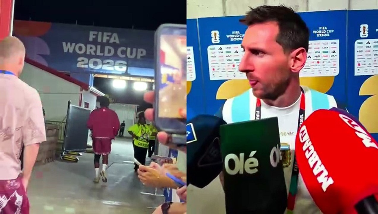 Messi Gives His Jersey to Johan Manzambi After Argentina vs Switzerland