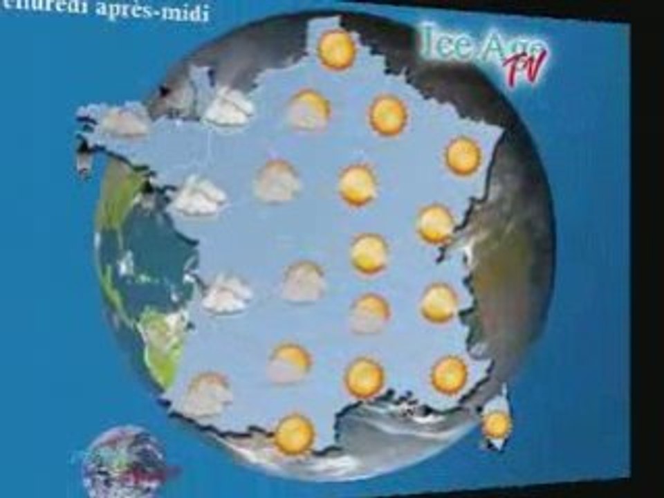 Meteo du Vendredi 4 juillet 2008