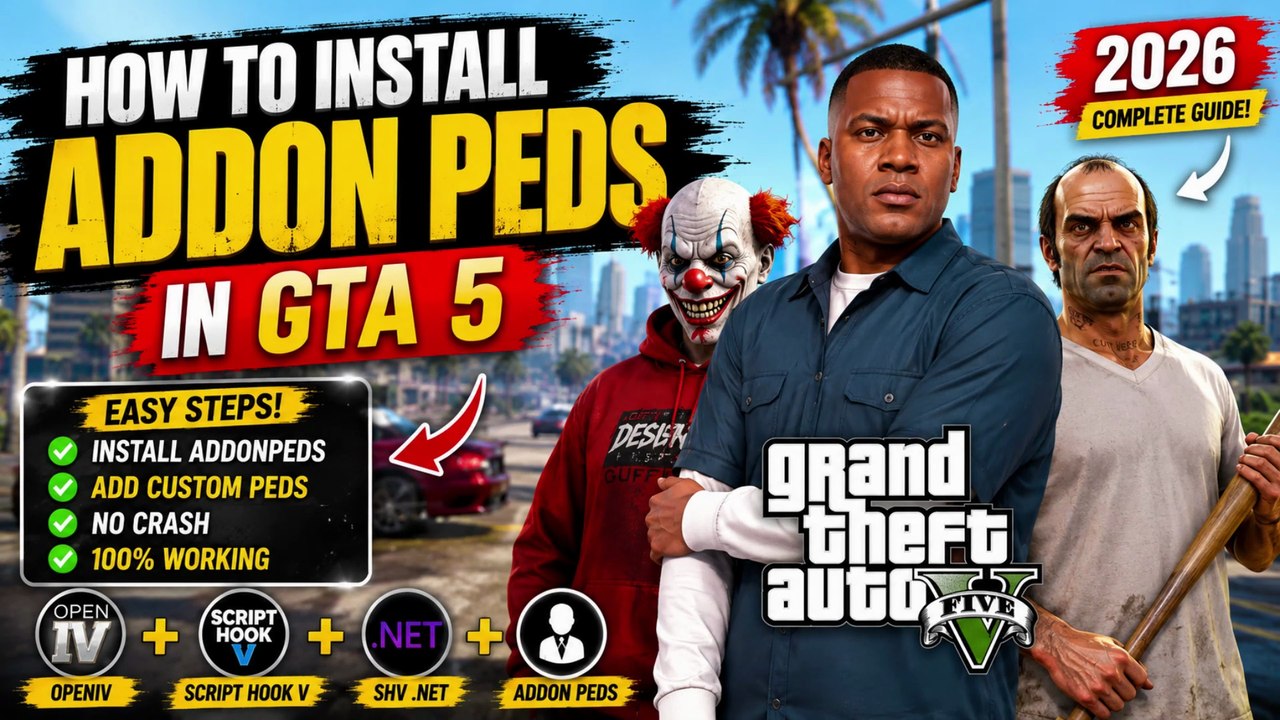 🎮 How to Install AddonPeds in GTA 5 (2026) | Complete Addon Ped Installation Guide