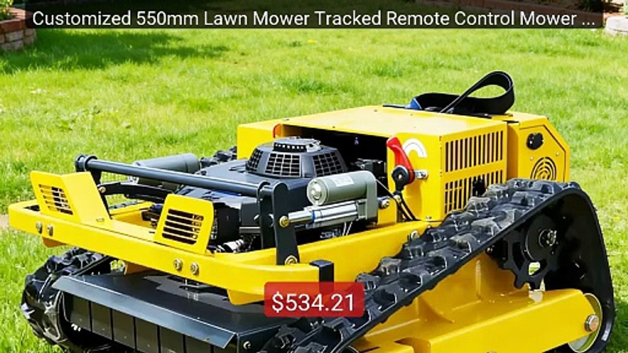 Customized 550mm Lawn Mower Tracked Remote Control Mower Small Robo... -- Top Rated 2026 | Buy Now!