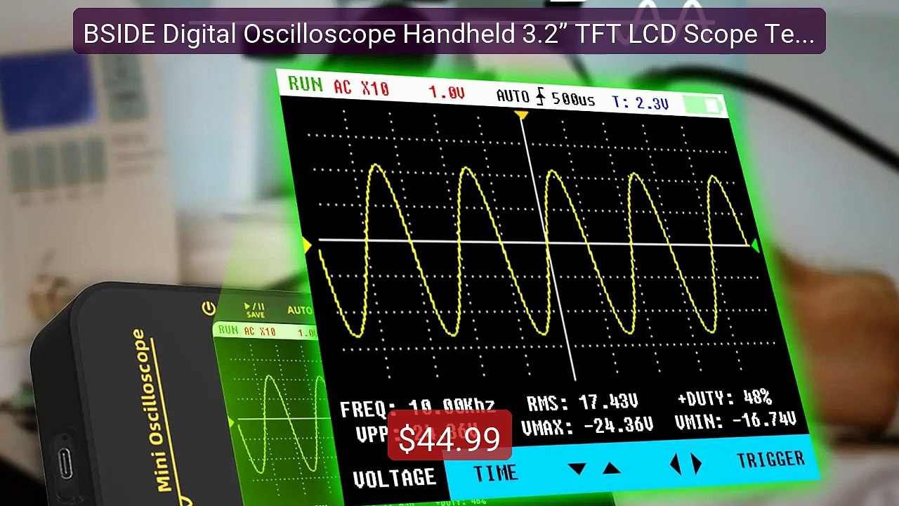 BSIDE Digital Oscilloscope Handheld 3.2” TFT LCD Scope Test... -- Top Pick 2026 | Unbeatable Price!