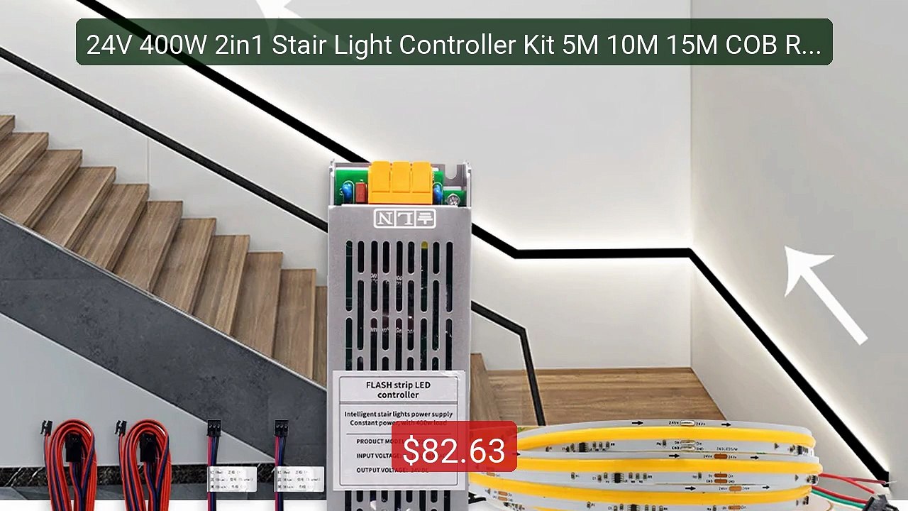 24V 400W 2in1 Stair Light Controller Kit 5M 10M 15M COB Runnin... -- Best Buy 2026 | Great Quality!
