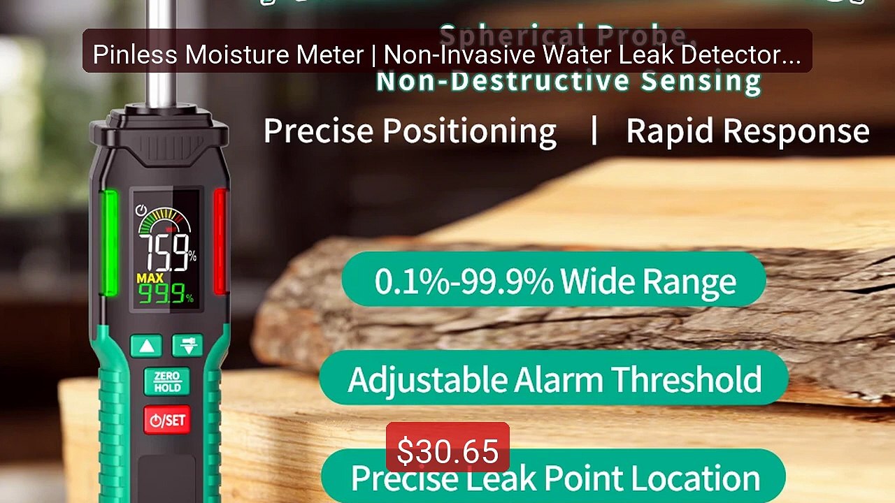 Pinless Moisture Meter | Non-Invasive Water Leak Detector for Wood... -- Best Deal 2026 | Shop Now!