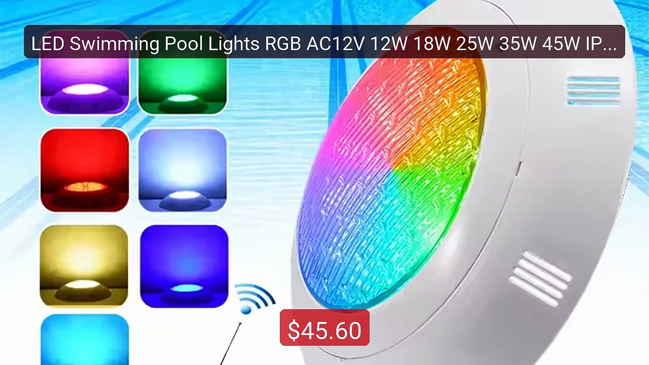 LED Swimming Pool Lights RGB AC12V 12W 18W 25W 35W 45W IP68... -- Top Pick 2026 | Unbeatable Price!