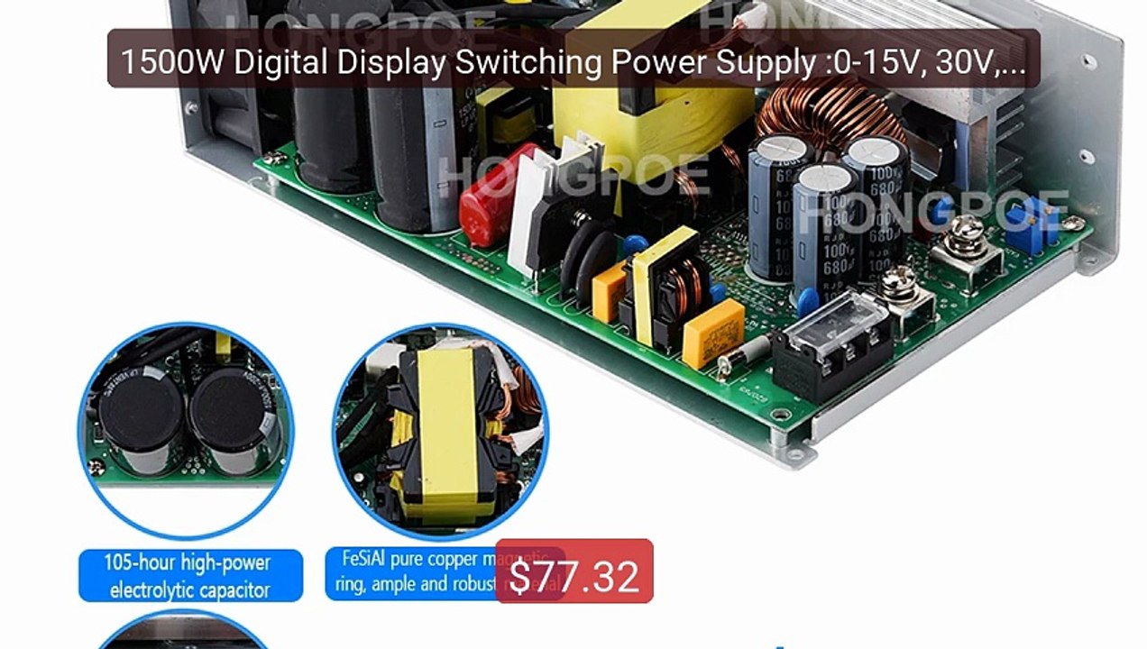 1500W Digital Display Switching Power Supply :0-15V, 30V, 48V, 60V,... -- Top Rated 2026 | Buy Now!