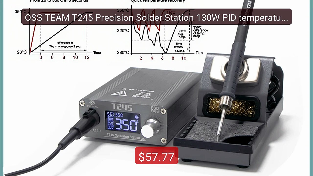 OSS TEAM T245 Precision Solder Station 130W PID temperature... -- Top Pick 2026 | Unbeatable Price!