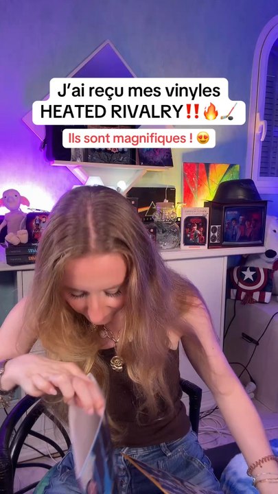 J’ai reçu mes vinyles Heated Rivalry ! 😍🔥🏒