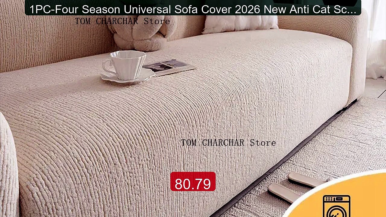 1PC-Four Season Universal Sofa Cover 2026 New Anti Cat Scratc... -- Amazing Value 2026 | Must Have!