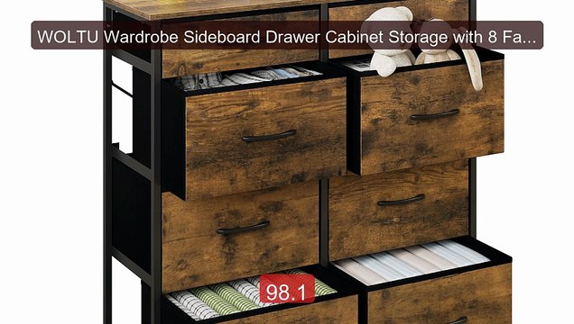 WOLTU Wardrobe Sideboard Drawer Cabinet Storage with 8 Fabric ... Hot Deal 2026 | Limited Offer!